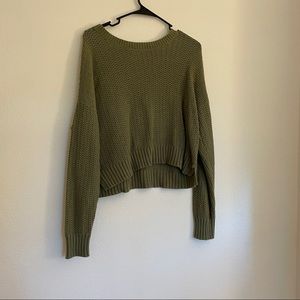 Aeropostale Olive Green Knit Sweater